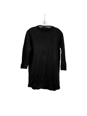 Lara Knit Womens Tunic Sweater Black 3/4 Sleeve Size Medium